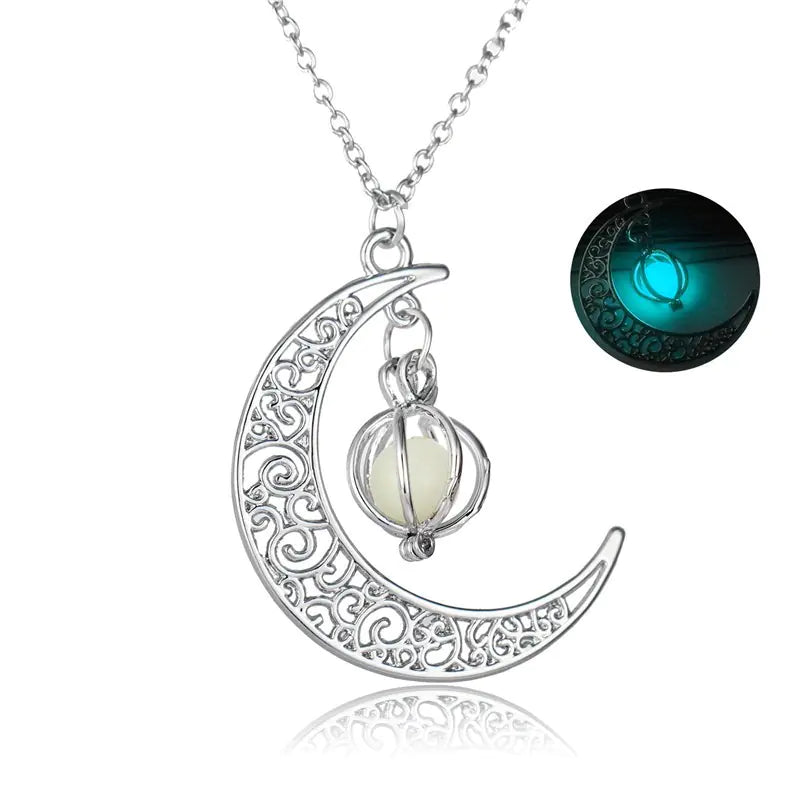 Crescent Midnight Moon Pendant/Choker