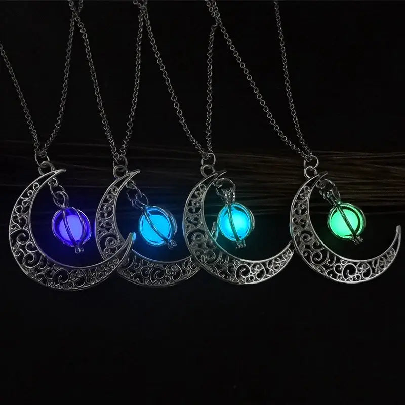 Crescent Midnight Moon Pendant/Choker