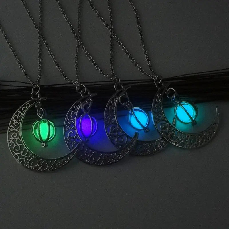 Crescent Midnight Moon Pendant/Choker