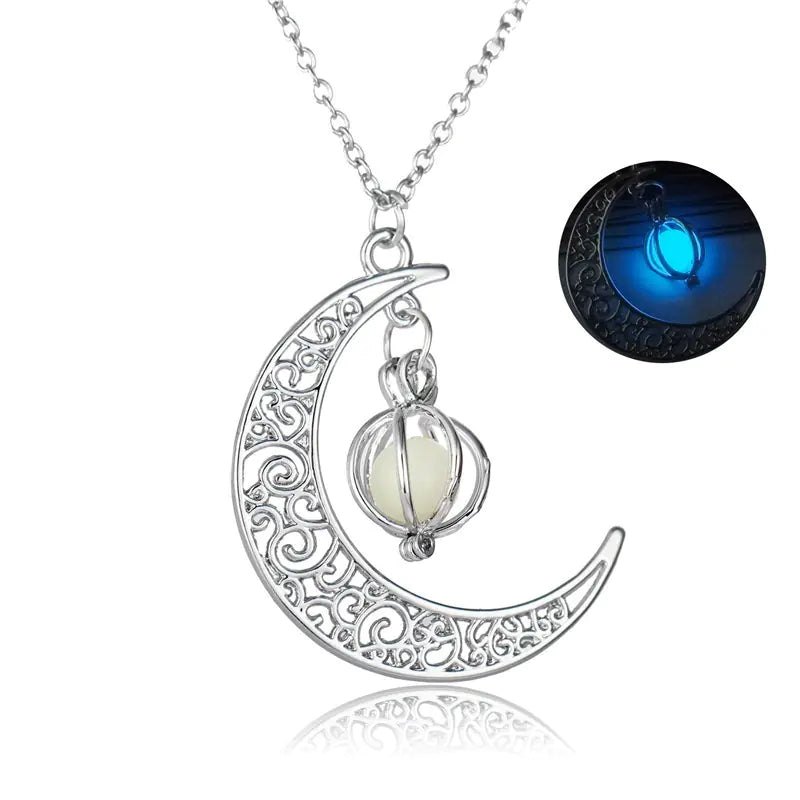 Crescent Midnight Moon Pendant/Choker