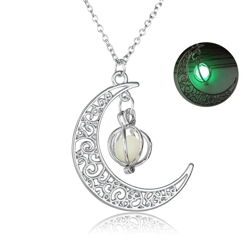 Crescent Midnight Moon Pendant/Choker