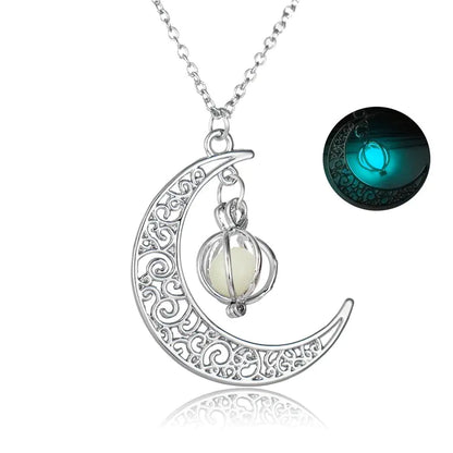 Crescent Midnight Moon Pendant/Choker