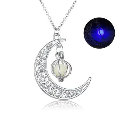 Crescent Midnight Moon Pendant/Choker